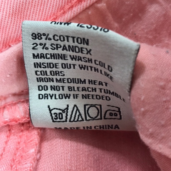 Bright Pink Lace Detail Denim Shorts Jean - Picture 8 of 8